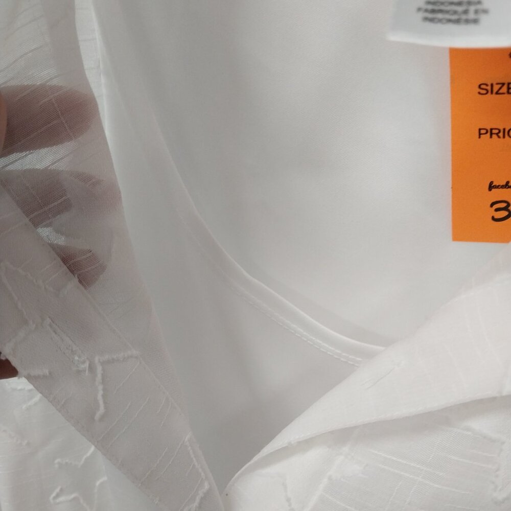 3399 Size 18P Alfred Dunner Shell & Button Down Top White Stars NWT - Picture 6 of 9